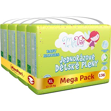 MonPeri Klasik Mega Pack vel. XL (136 ks)