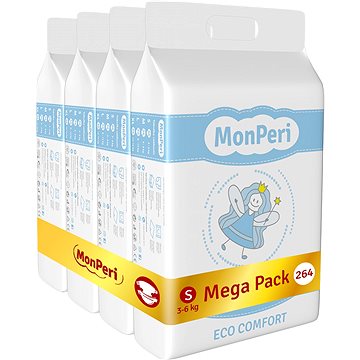 MonPeri ECO Comfort Mega Pack vel. S (264 ks)