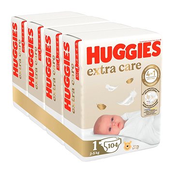 HUGGIES Extra Care vel. 1 (104 ks)