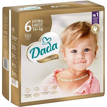 DADA Extra Care XL vel. 6, 26 ks