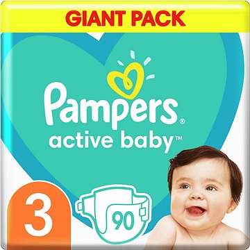 PAMPERS Active Baby vel. 3 (90 ks) 6–10 kg