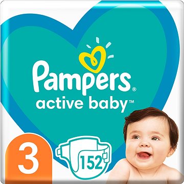 PAMPERS Active Baby vel. 3 (152 ks) - měsíční balení