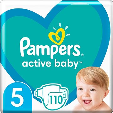 PAMPERS Active Baby vel. 5 (110 ks) - měsíční balení