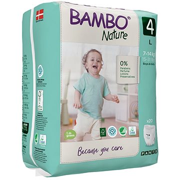 BAMBO NATURE Pants 4 7–14 kg, 20 ks
