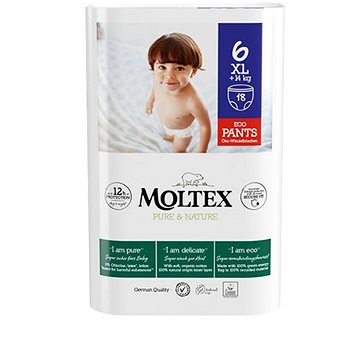 MOLTEX Natahovací plenkové kalhotky XL +14 kg (18 ks)