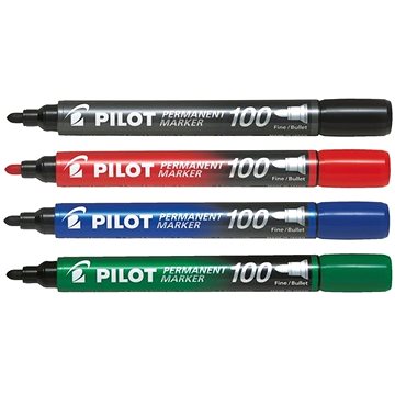 E-shop PILOT Permanent Marker 100 1mm Set mit 4 Farben