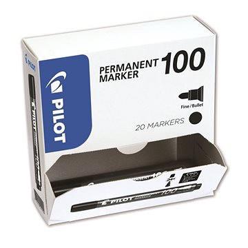 E-shop PILOT Permanent Marker 100 - schwarz - 20 Stück Multipack