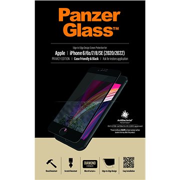 E-shop PanzerGlass Privacy pro Apple iPhone 6/6s/7/8/SE (2020/2022)