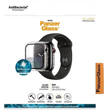 PanzerGlass Full Protection pro Apple Watch 4/5/6/SE 44mm (čirý rámeček)
