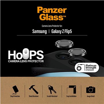 E-shop PanzerGlass HoOps Ringe Samsung Galaxy Z Flip5 - Schutzringe für die Kameralinse