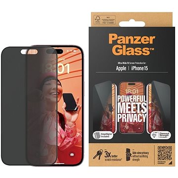 E-shop PanzerGlass Privacy Apple iPhone 15 mit Einbaurahmen