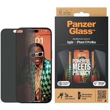 E-shop PanzerGlass Privacy Apple iPhone 15 Pro Max mit Einbaurahmen
