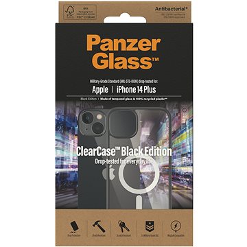 E-shop PanzerGlass ClearCase Apple iPhone 2022 6.7" Max (Schwarze Edition) mit MagSafe