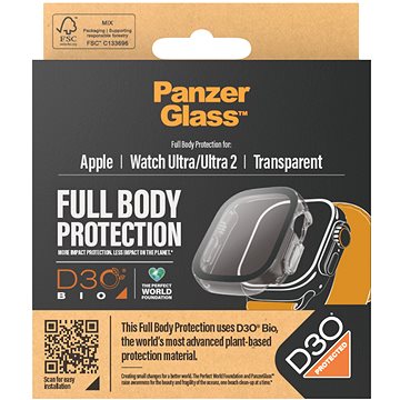 E-shop PanzerGlass Apple Watch Ultra klare Schutzhülle mit D30 (klare Rahmen)