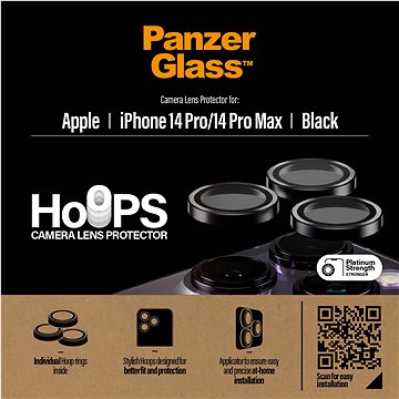 E-shop PanzerGlass HoOps Apple iPhone 14 Pro/14 Pro Max - Schutzringe für Kameraobjektive