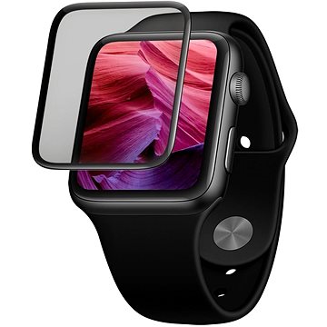E-shop FIXED 3D Full-Cover mit Applikator für Apple Watch 40 mm - schwarz