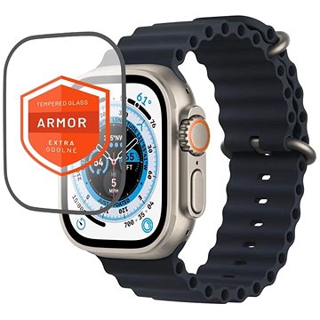 E-shop FIXED Armor mit Applikator für Apple Watch Ultra 49mm schwarz