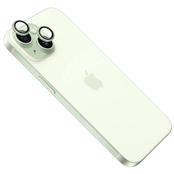 E-shop FIXED Camera Glass für Apple iPhone 15/15 Plus hellgrün