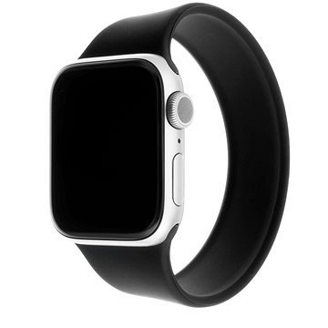 E-shop FIXED Elastic Silicone Strap für Apple Watch 42/44/45/Ultra 49mm Größe L schwarz