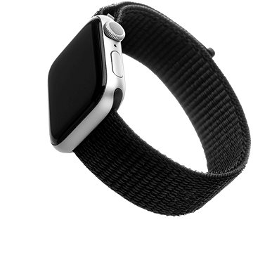 FIXED Nylon Strap pro Apple Watch 42/44/45/Ultra 49mm černý