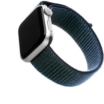 FIXED Nylon Strap pro Apple Watch 42/44/45/Ultra 49mm temně modrý