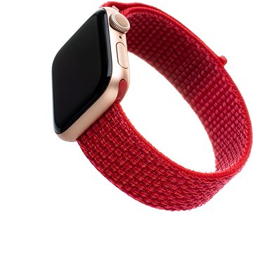 FIXED Nylon Strap pro Apple Watch 42/44/45/Ultra 49mm červený