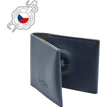 E-shop FIXED Wallet for AirTag aus echtem Rindsleder - blau
