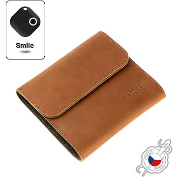 FIXED Smile Classic Wallet se smart trackerem FIXED Smile PRO hnědá