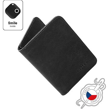 FIXED Smile Wallet XL se smart trackerem FIXED Smile PRO černá
