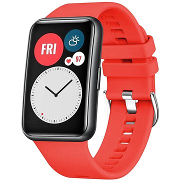 E-shop FIXED Silikonarmband für Huawei Watch FIT - rot