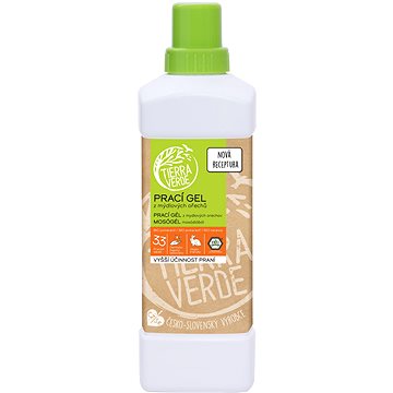 TIERRA VERDE prací gel z mýdlových ořechů s BIO pomerančovou u silicí 1 l (33 praní)