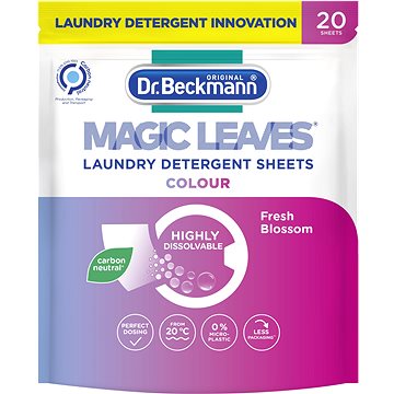 DR. BECKMANN Magic Leaves Color ubrousky na praní 20 ks