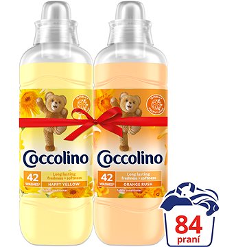 COCCOLINO Orange Rush & Happy Yellow 2× 1,05 l (84 praní)