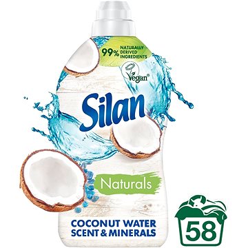 Silan aviváž Naturals Coconut Water Scent & Minerals 58 praní, 1450ml