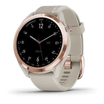 Garmin Approach S42 Rose Gold/Light Sand Silicone Band