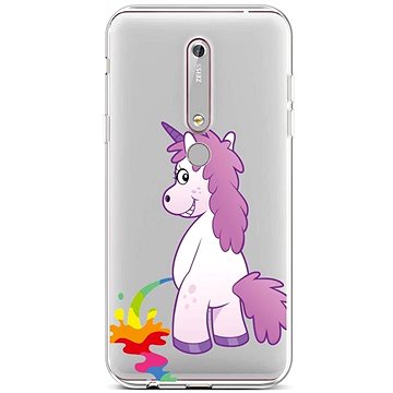 TopQ Nokia 6.1 silikon Rude Unicorn 43471