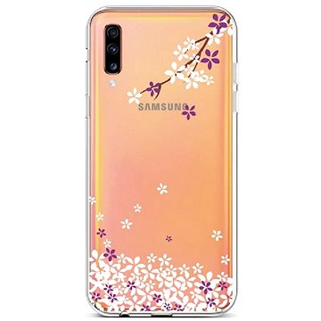 TopQ Samsung A70 silikon Květy sakury 42013