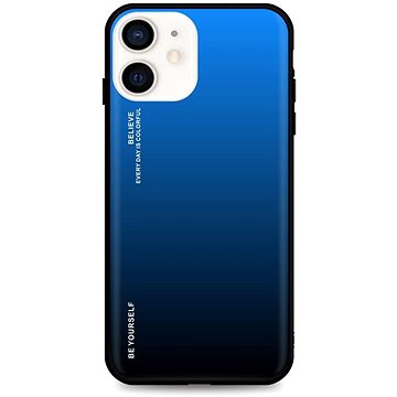 TopQ LUXURY iPhone 12 mini pevný duhový modrý 53359