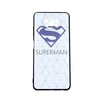 TopQ Xiaomi Poco X3 3D silikon Bílý Superman 56031