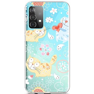 TopQ Samsung A52 silikon Happy Cats 57386