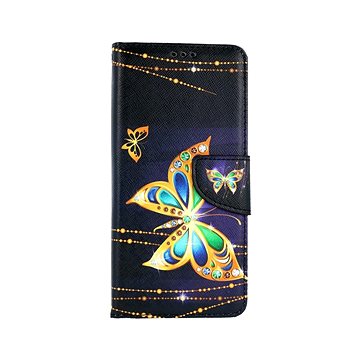 TopQ Xiaomi Poco X3 knížkové Zlatý motýl 58292