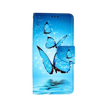 TopQ Xiaomi Poco X3 knížkové Modří motýlci 58291