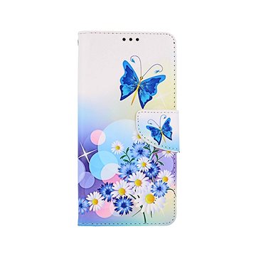 TopQ Xiaomi Poco X3 knížkové Bílé s motýlkem 58276
