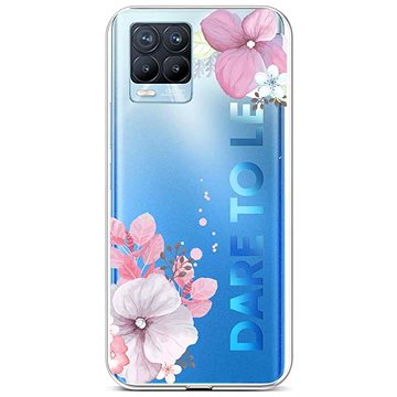 TopQ Realme 8 Pro silikon Violet Blossom 58797