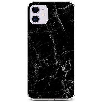 TopQ STYLE iPhone 11 silikon Mramor černý 58552