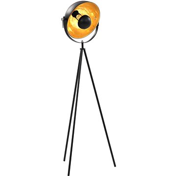 Stojací lampa E27 černo-zlatá 31 cm