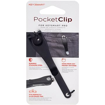 KeySmart Pocket Clip - černý