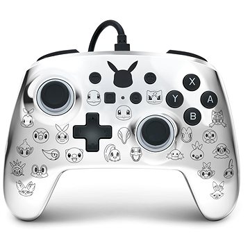 PowerA Enhanced Wired Controller for Nintendo Switch - Pikachu Black & Silver