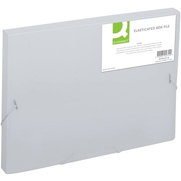 E-shop Q-CONNECT A4 mit Gummiband, transparent weiß