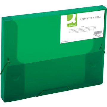 E-shop Q-CONNECT A4 mit Gummiband, transparent grün